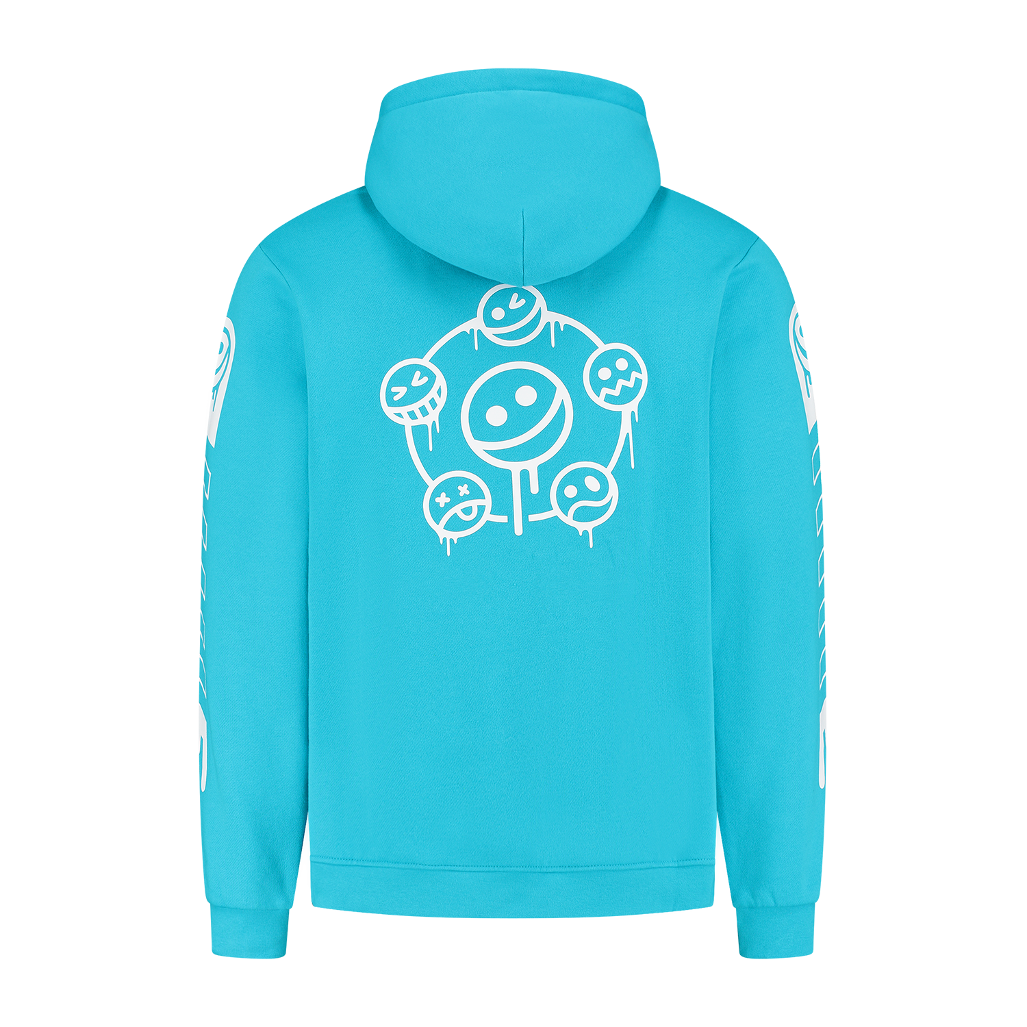 Blauwe hoodie met rits en North Sails-logo Blauwe hoodie met rits en North Sails-logo