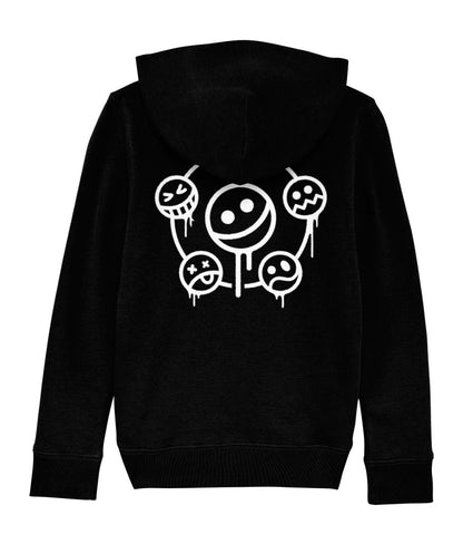 Smiley Hoodie Zwart